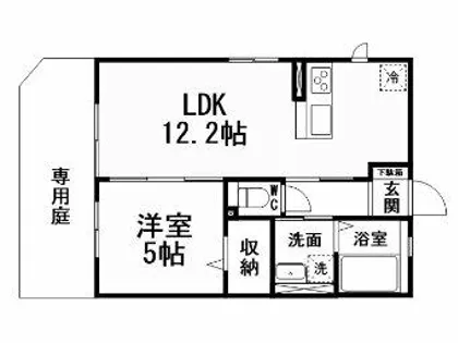 セゾン行橋A棟【1階】の間取り