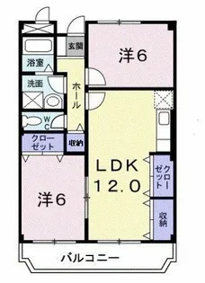 フリーダム中村【415号室】の間取り