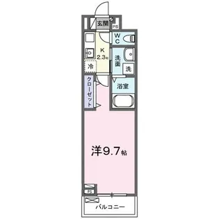 ジュネス エアリー【2階】の間取り