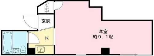 キヨモトビル【4階】の間取り