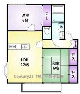 メゾネット公園通りサウスサイド【2階】の間取り