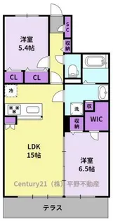 サクセス東櫛原【3階】の間取り