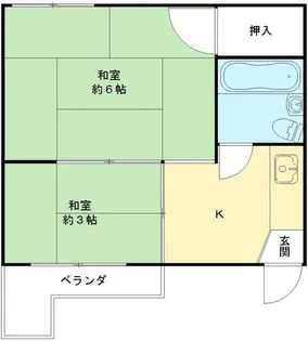 ハイツ桂南【1階】の間取り