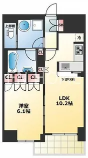 リーガル南久宝寺【8階】の間取り