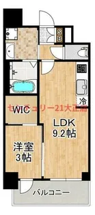 GENOVIA大阪大正【3階】の間取り