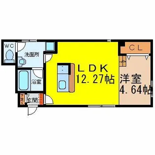 Lamer(ラ・メール)【1階】の間取り