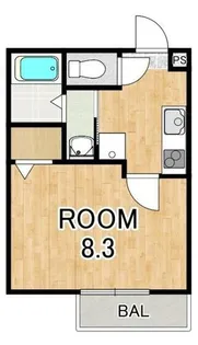 アークリード大津北【2階】の間取り