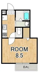 アークリード大津北【3階】の間取り