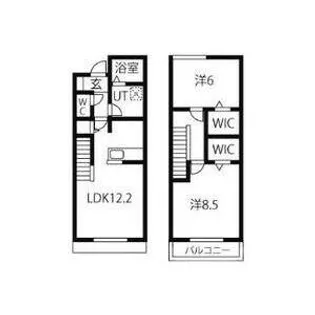 port west 雅【1階】の間取り