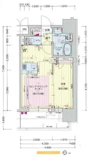 プレサンス栄フレイヤ【302号室】の間取り