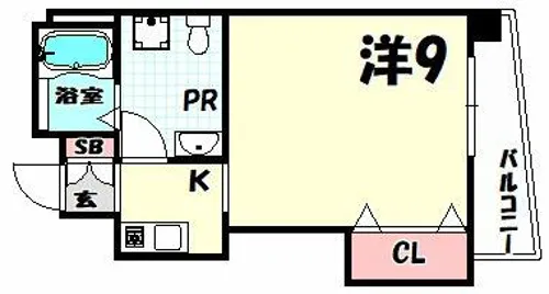 ポルト新神戸【5階】の間取り