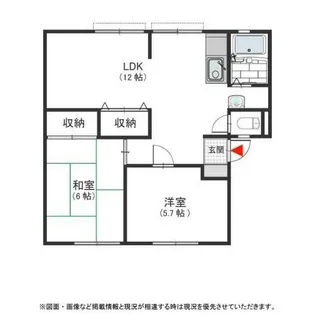 ヴィラージュ北野田 A【1階】の間取り