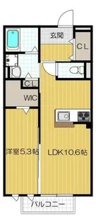 アヴェニュー暁町【1階】の間取り
