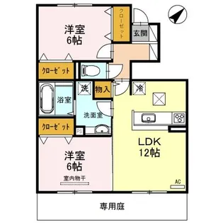 アロッジオ (野洲市栄)【1階】の間取り