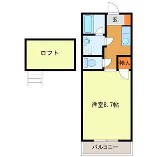 フッサクレスト【2階】の間取り