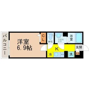 リブリ・川原通【2階】の間取り