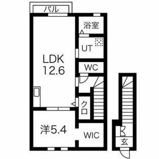 大阪府寝屋川市東香里園町【アパート】の間取り