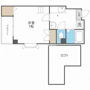 1Kの間取り画像