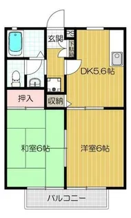 メゾンデフェエリク【2階】の間取り