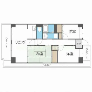 ブリランテ鶴見【5階】の間取り