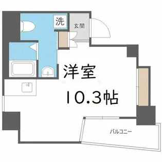 ファインブルーム靱公園【5階】の間取り