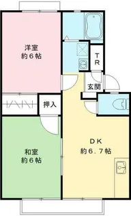 サンライフ春香 B【202号室】の間取り