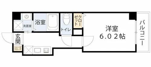 Kalmia北梅田【5階】の間取り
