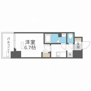 リフレス天王寺国分町【3階】の間取り
