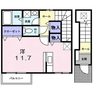 ノール ヴィラージュ【203号室】の間取り