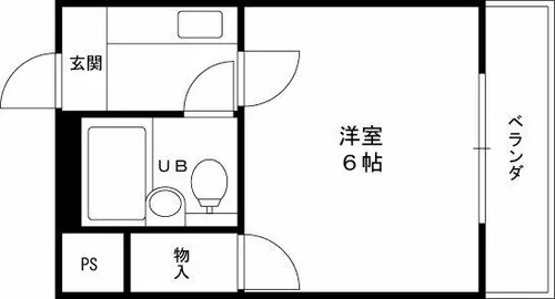 フラットフクハラ【3階】の間取り