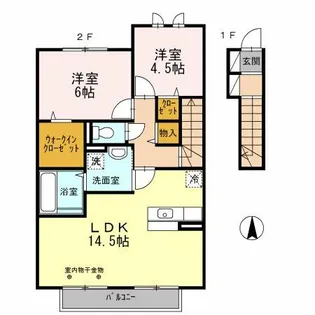 EXCELSIOR柏村【2階】の間取り