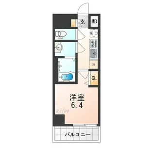 大阪府大阪市大正区三軒家西3丁目【マンション】の間取り