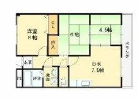 松岡マンションⅡ【2階】の間取り