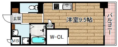 グランベージュ大手町【201号室】の間取り