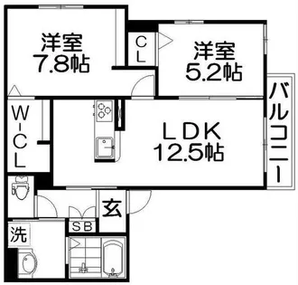 maison de sophia【206号室】の間取り