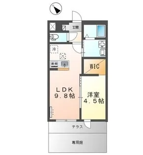 ポンテ・リング 弐番館【2階】の間取り