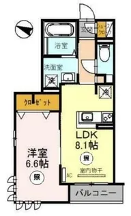 ラ・ファビュラス【2階】の間取り
