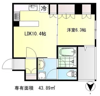 リーガル京都御所東【3階】の間取り