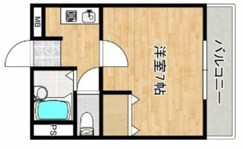 オークグレイス香里園【2階】の間取り
