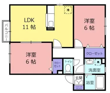 エーデルハイム【2階】の間取り