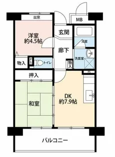 OPH大浜【1-401号室】の間取り