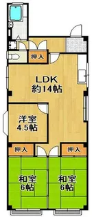 シャトーナカタ【5階】の間取り