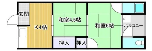 彦林荘【11号室】の間取り