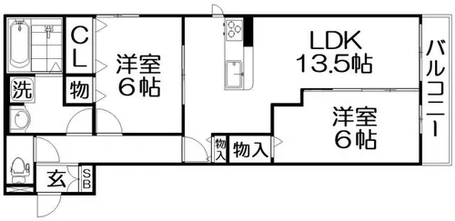 プレジール【1階】の間取り