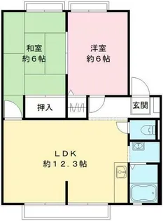 ドミール白沢 A【201号室】の間取り