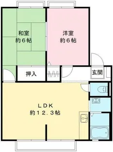 ドミール白沢 A【201号室】の間取り