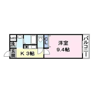 ノーブルハイム諸福【2階】の間取り