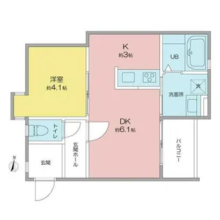 VILLA桜山【3階】の間取り