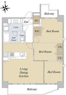 S-RESIDENCE藤崎balm【5階】の間取り