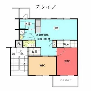 公社賃貸SMALIO 茶山台【18-307号室】の間取り